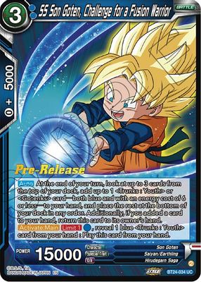 SS Son Goten, Challenge for a Fusion Warrior