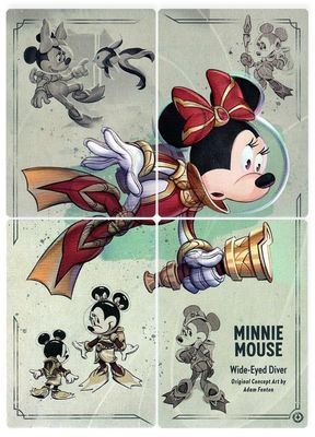 Minnie Mouse - Wide-Eyed Diver Puzzle Insert (Set of 4)